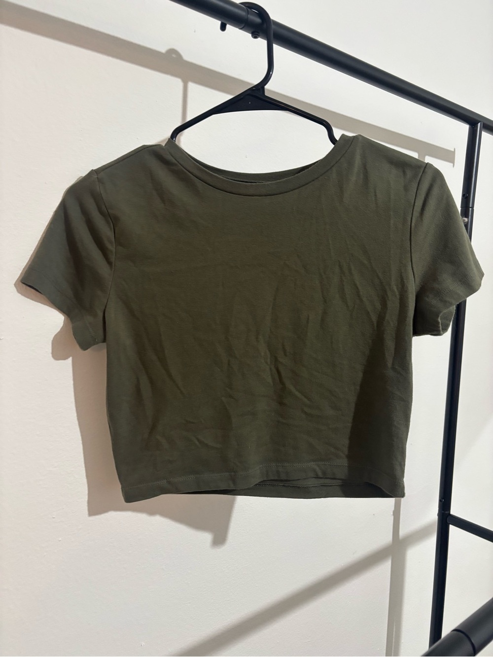wild fable Olive Green Cropped Tee